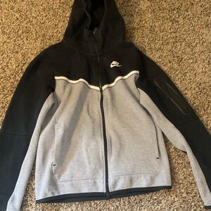 Nike Black Pullover Hoodie with White Swoosh